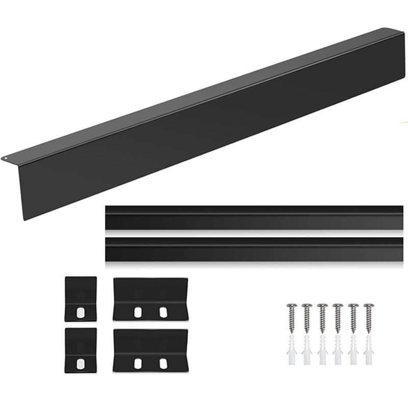 30inch Slide-in Range Rear Filler Kit,StoveGap Filler Strip, Stainless Steel Backsplash for Stove, Stove Trim Kit Black