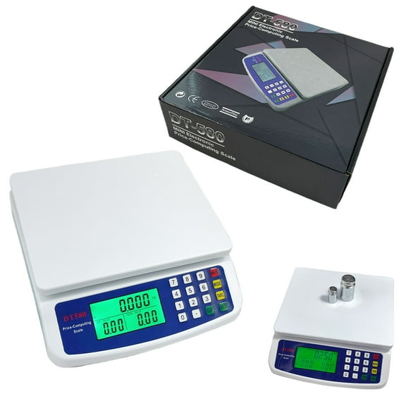 30kg/1g Precision Kitchen Scale with Tare Function, Backlit LCD, 5 Units (lb, oz, g, kg, ml), 304 Stainless Steel & Dual Power (Battery/Charger Included) - For Home & Busines