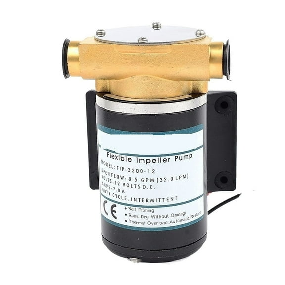 30l/min 12v 24v Automatic Electric Surface Centrifugal Pump Deck Wash Engine Cooling Pump Flexible Impeller Pump ,Multi-Scenario Use