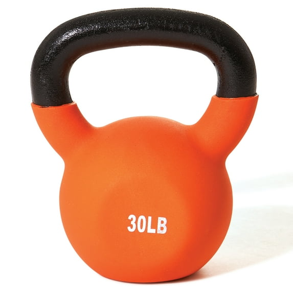 30lb Vinyl Coated Kettlebell ORANGE