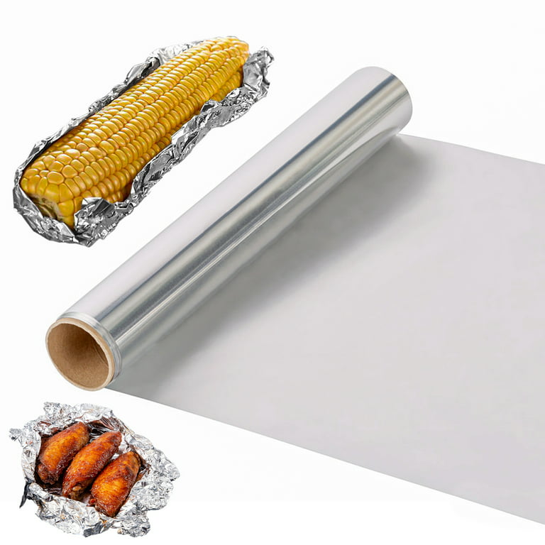 pgeraug tinfoil film thick heavy duty household aluminum foil roll food  safe foil wrap barbecue tinfoil kitchen tools bakeware b