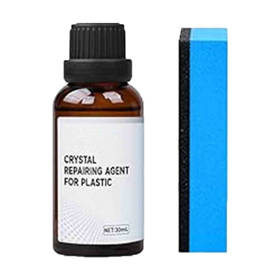 30ml Automotive Plastic & Leather Restorer Kit - Dashboard, Instrument Panel & Interior Polish - UV Protection, Scratch Repair & Gloss Renewal for Cars, Trucks, SUVs