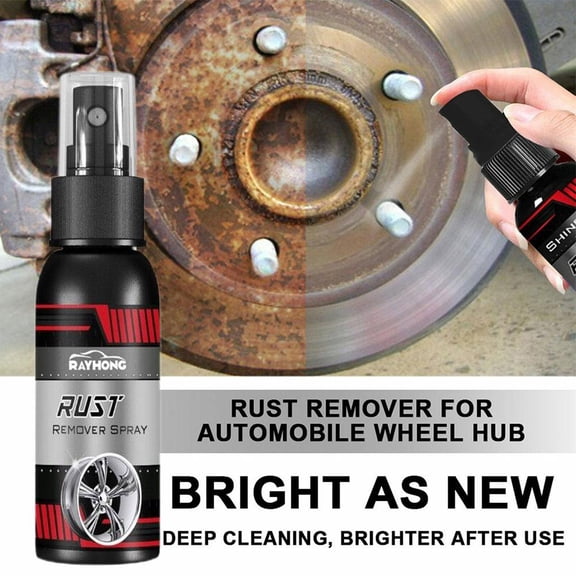 30ml Car Rust Remover Spray - Metal Paint & Surface Cleaner for Auto, Bike & Household - Instant Rust Dissolver & Protective Polish