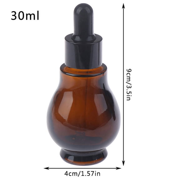 30ml Empty brown Glass Dropper Bottles with Pipette for Essential Oil 1pcs