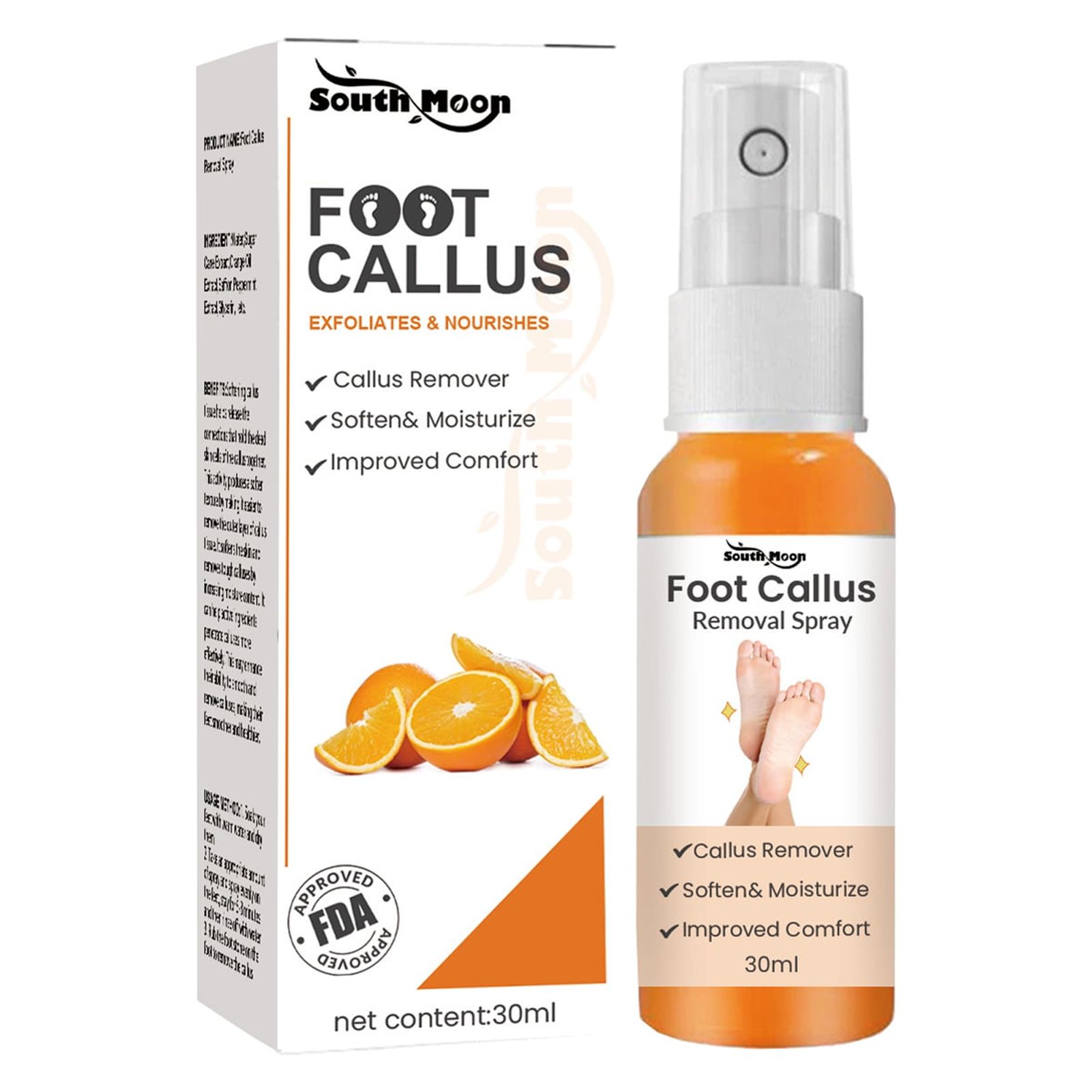 30ml Foot Callus Removal Spray Smooth NoMess Application Spray for