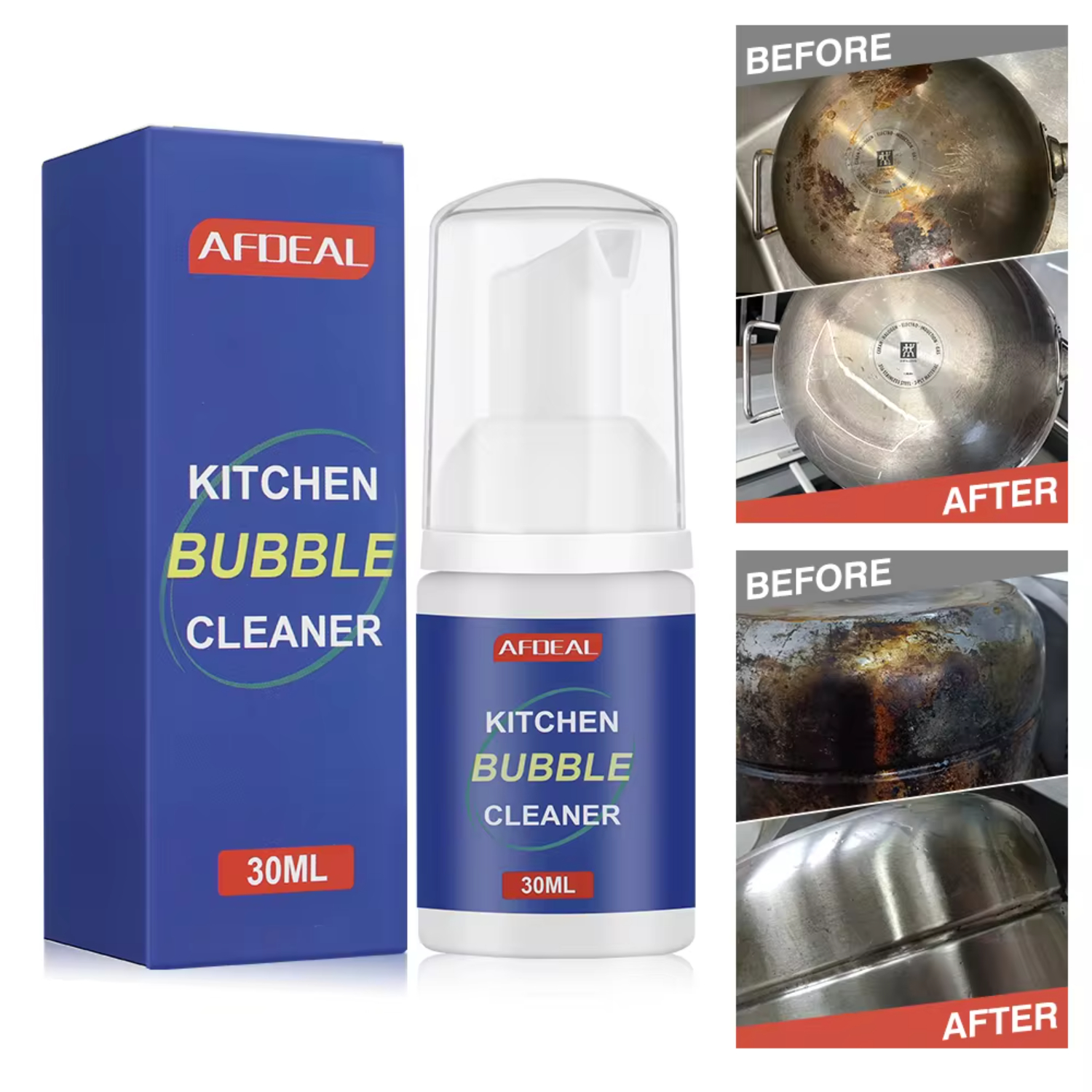 30ml Household Kitchen Cleaner Purpose Bubble Cleaner Best Natural