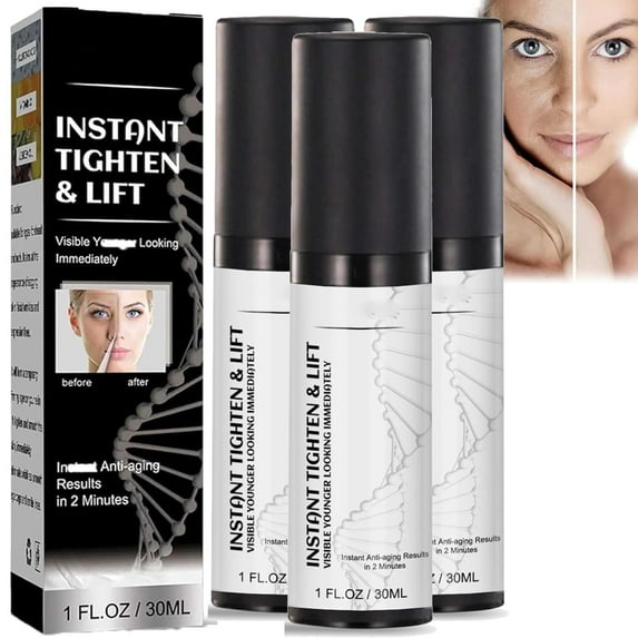 30ml Instant Face Lift Cream, Face Tightener, Neck Eye Lifting Serum, Anti-Ageing Face Cream for Tightener Skin, Fine Lines & Within 2 Minutes, Lifting Loose Sagging Skin