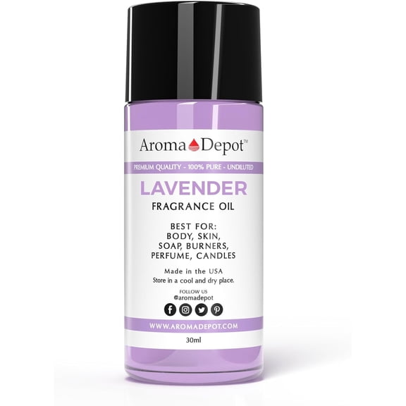 Aroma Depot Lavender Perfume Body Oil Roll-On (30ml) – Long-Lasting Fragrance for Men & Women, Travel Size.