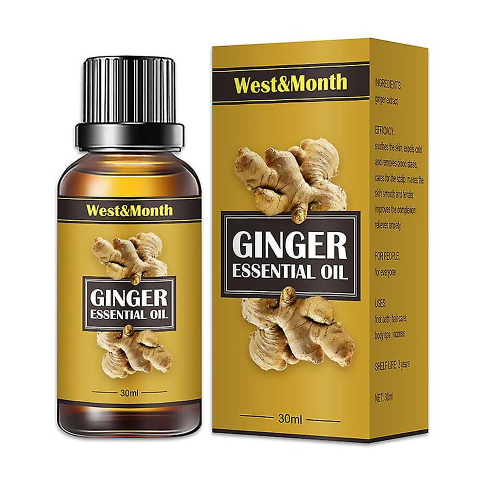 30ml Lymph Detoxification Ginger Oil,belly Drainage Ginger Oil