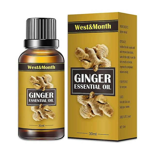 30ml Lymph Detoxification Ginger Oil,belly Drainage Ginger Oil