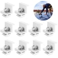 thumbnail image 1 of 30mm / 1.18’’ Solar Panel Bracket, 10Pcs Solar End Clamp, Aluminum Solar End Clamp PV Mounting Brackets, Solar Panel Z Clips for Mounting Solar Panels, 1 of 6