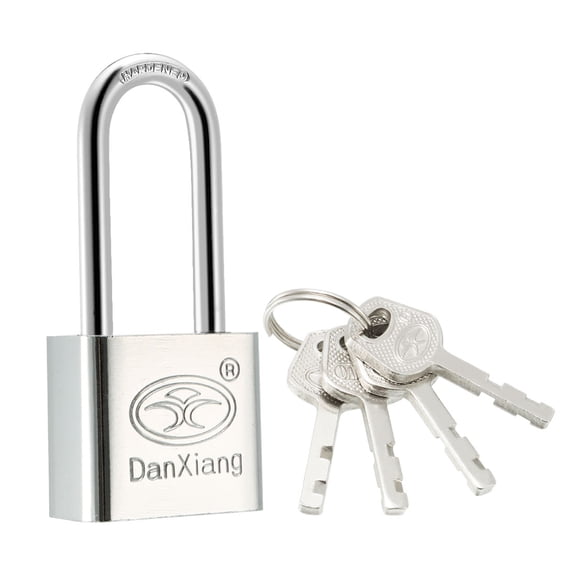 30mm Body Wide Stainless Steel Padlock Long Shackle, Keyed Different