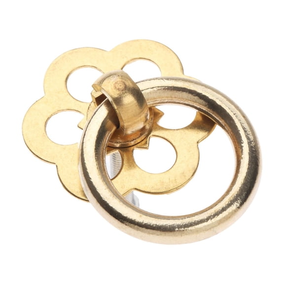 30mm Brass Jewelry Wood Box Ring Knobs Antique Bronze/Gold Furniture Drawer Cabinet Door Kitchen Pull Handle Furniture Hardware