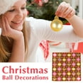 thumbnail image 1 of 30mm Christmas Ball Set, 36 Pcs Shatterproof Decorative Hanging Ornaments for Christmas Tree, Red, Green & Gold Baubles, Holiday Tree Decorations, 1 of 5