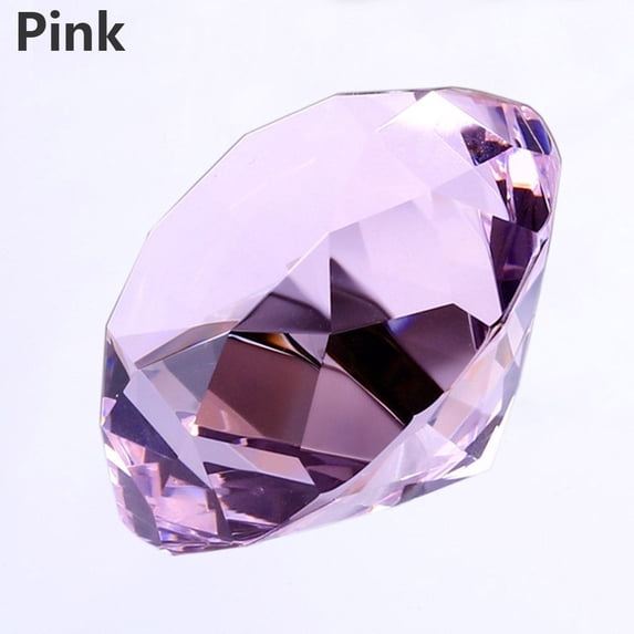 30mm Colorful Romantic Gifts Party Decoration Crystals Diamond Clear Wedding Supplies Table Confetti PINK