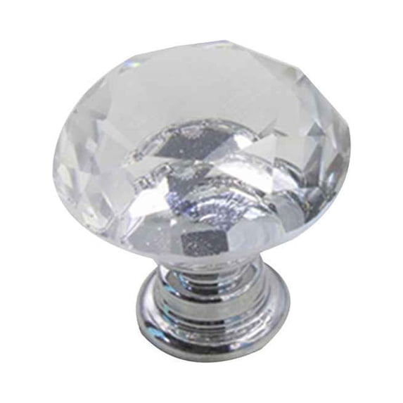 30mm Crystal Glass Diamond Handle Colorful Shiny Round Knob Handle Drawer Wardrobe Cabinet Handle Household Hardware Accessories No.01