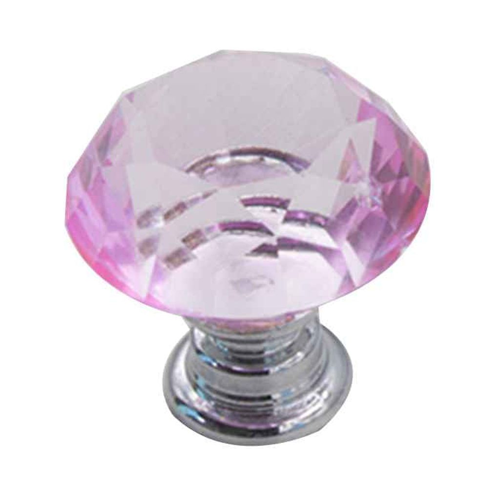 30mm Crystal Glass Diamond Handle Colorful Shiny Round Knob Handle ...