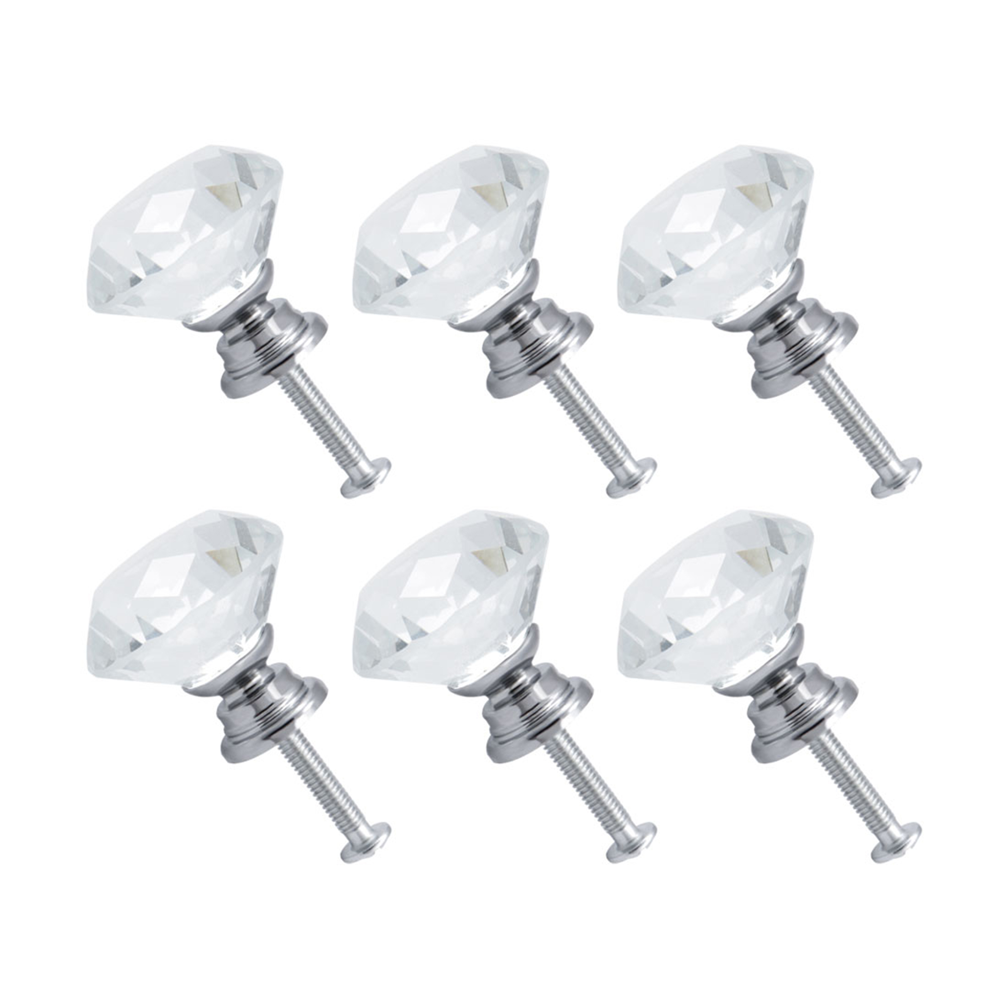 30mm Crystal Knobs Wardrobe Dresser Door Knobs Pull Handle Knob for