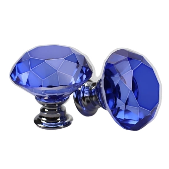 30mm Diamond Shape Design Crystal Glass Knobs Cupboard Drawer Pull Kitchen Cabinet Door Wardrobe Handles Hardware
