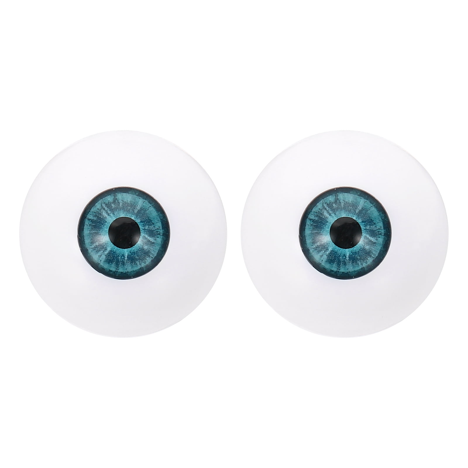 PATIKIL 30mm Acrylic Doll Eyes – 1 Set Realistic Half Eyeballs For Doll Making, Crafts, Halloween Props (Multi-Color)