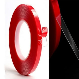 Double Sided Tape Heavy Duty, Double Stick Mounting Adhesive Tape (1 Rolls,  Total 9.84FT), Clear Two Sided Wall Tape Strips, Removable Poster Tape for