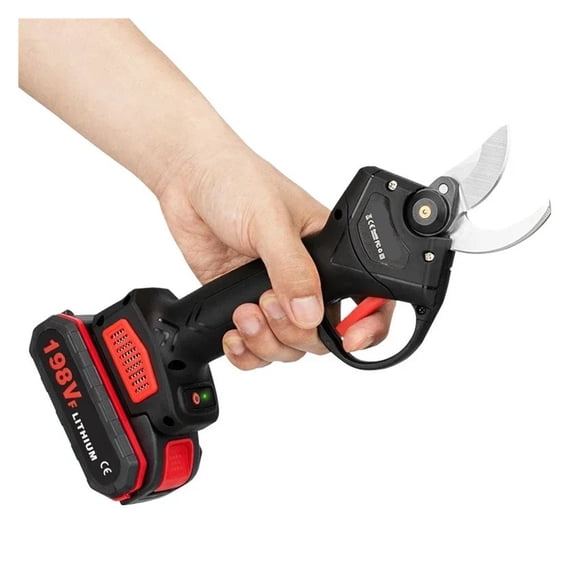 30mm Electric Pruner Shear 2 Gears Cordless Fruit Tree Bonsai Pruning Shears Electric Scissors Shrub Branch Pruning Power Tool