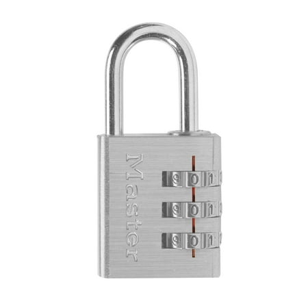 Master Lock 630D Set Your Own Combination Luggage Lock, 1-3/16 in. Wide, Nickel