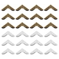thumbnail image 1 of 30mm Metal Book Corners, 100pcs Photo Corners Book Corners Protector Metal for Scrapbook Book Binding, Bronze Silver, 1 of 5