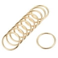 thumbnail image 1 of 30mm Metal O Rings Non-Welded for Straps Bags Belts DIY Gold Tone 10pcs, 1 of 5