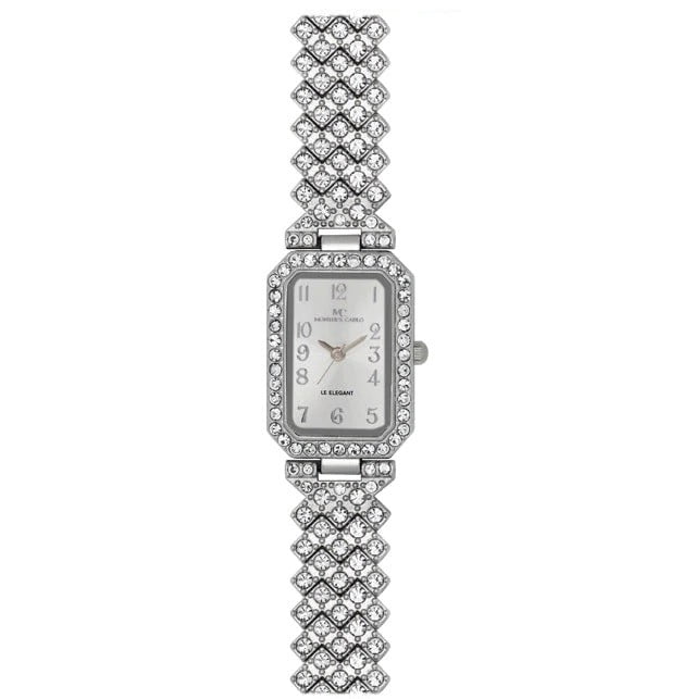 Gorgeous lux Crystal Women\'s Bracelet Watch GORGEOUS IMPORTED SWAROVSKI CRYSTAL STAINLESS STEEL LADIES  main image 2