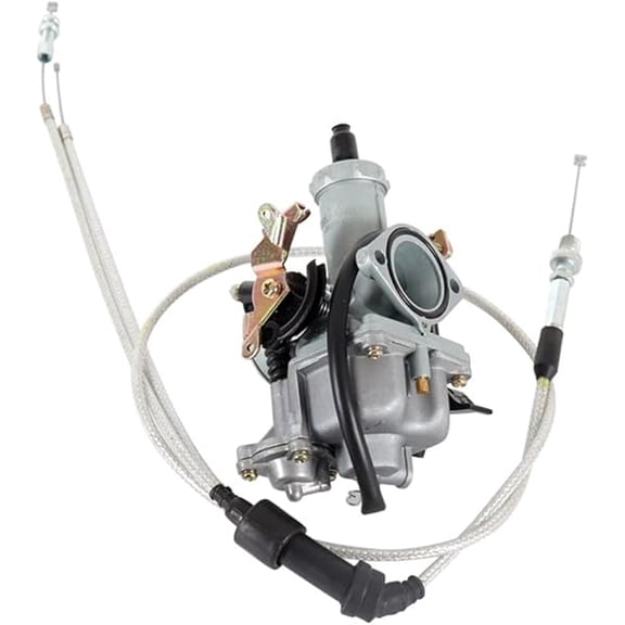 30mm Motorcycle Carburetor Fits Model PZ30 / VM26, Dual Throttle Cable, Accelerator Pump, Easy Installation, Stable Idle, Smooth Throttle for DIYers & Technicians