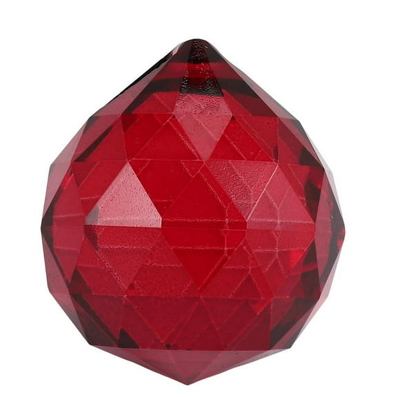 30mm Red Crystal Ball Prisms