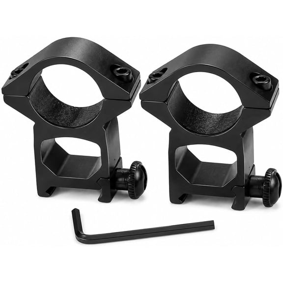 30mm Scope Mount Rings  Metal, fits 20mm Rails. Quick Installation, Stable Base. for Outdoor Optics, Long-Range Devices, DIY & pro use.