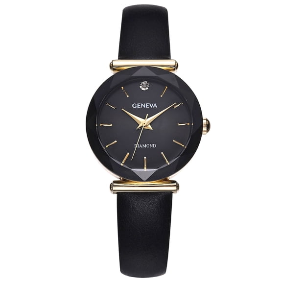 Geneva Diamond Ladies 30mm Diamond Dial Bracelet Watch