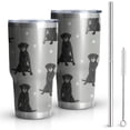 thumbnail image 1 of 30oz Black Labrador Tumblers Stainless Steel Tumbler with Lid and Straw,Vacuum Insulated Double Wall Travel Tumbler Cups Mug with Cleaning Brush for Coffee,Tea, 1 of 7