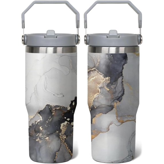 30oz Cartoon Tumbler for Cartoon Lovers,Cartoon Movie Stainless Steel Tumbler with Handle and Flip Straw Travel Mug Tumbler Cup Keeps Drinks Cold & Hot, style-10
