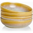 thumbnail image 1 of 30oz Ceramic bowls set of 4-8" serving bowls for Kitchen,Pasta,Salad-Dishwasher & Microwave Safe Perfect for Housewarming, Thanksgiving, Christmas-Reactive Glaze Cappuccino, 1 of 6