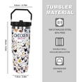 thumbnail image 1 of 30oz Chicken Bottle Spill Proof Hen Rooster Tumbler with Top Handle and Straw Lid Stainless Steel Double Wall Insulated Tumbler Coffee Mug Gift for Women Men Travel Cup for Car, 1 of 5
