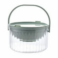 thumbnail image 1 of 30oz Chilled Serving Bowl With Lid, Ice Cool Dip Container, For Salad Pasta Fruit Cold Food Serving, Refrigerated Bowl Green 1 Pack, 1 of 9