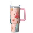 thumbnail image 1 of 30oz Christmas Elk Tumbler with Handle and Straw Lid, Holiday Stainless Steel Insulated Mug, Winter Snowflakes Coffee Cup, Xmas Day Gifts, 1 of 5