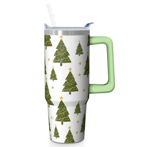 30oz Christmas Holiday Snowman Stainless Steel Travel Mug with Straw and Handle, Winter Coffee Cup Insulated Tumbler Gift for Adults