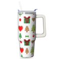 thumbnail image 1 of 30oz Christmas Ornaments Tumbler with Handle and Straw Leak Proof Stainless Steel Cup Holiday Gift for Travel Home, 1 of 5