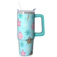 thumbnail image 1 of 30oz Christmas Tree Tumbler with Lid and Straw, Cute Reindeer Stainless Steel Insulated Cup Holiday Coffee Water, 1 of 5