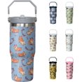 thumbnail image 1 of 30oz Corgi Tumbler with Handle and Flip Straw, Stainless Steel Insulated Cup, Travel Coffee Mug Water Bottle, Birthday Mothers Day Chritmas Gifts for Women Animal Lovers, 1 of 6
