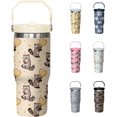 thumbnail image 1 of 30oz Cute Raccoon Tumbler with Handle and Flip Straw, Stainless Steel Insulated Cup, Travel Coffee Mug Water Bottle, Birthday Mothers Day Chritmas Gifts for Women Animal Lovers, 1 of 6