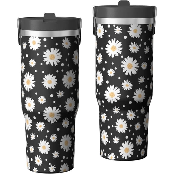 30oz Daisy Tumbler with Handle