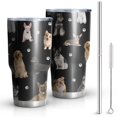 thumbnail image 1 of 30oz Dog Breeds Tumblers Stainless Steel Tumbler with Lid and Straw,Vacuum Insulated Double Wall Travel Tumbler Cups Mug with Cleaning Brush for Coffee,Tea, 1 of 1