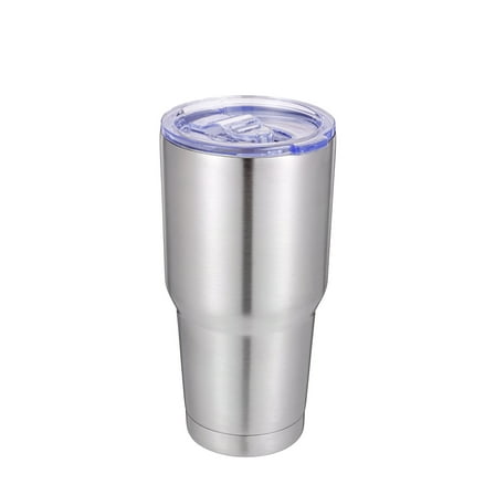30oz Double Wall Stainless Steel Large Tumbler, Slider Lid