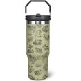 thumbnail image 1 of 30oz Frog Tumbler with Handle and Straw, Stainless Steel Insulated Frog Cup with Top Handle and Lid, Frog Coofee Mug Gifts for Women Men, 1 of 5