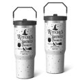 thumbnail image 1 of 30oz Halloween Stainless Steel Tumbler with Lid and Straw,Spill Proof Travel Cup Double Wall Vacuum Insulated Coffee Mug with Top Handle Black, 1 of 7